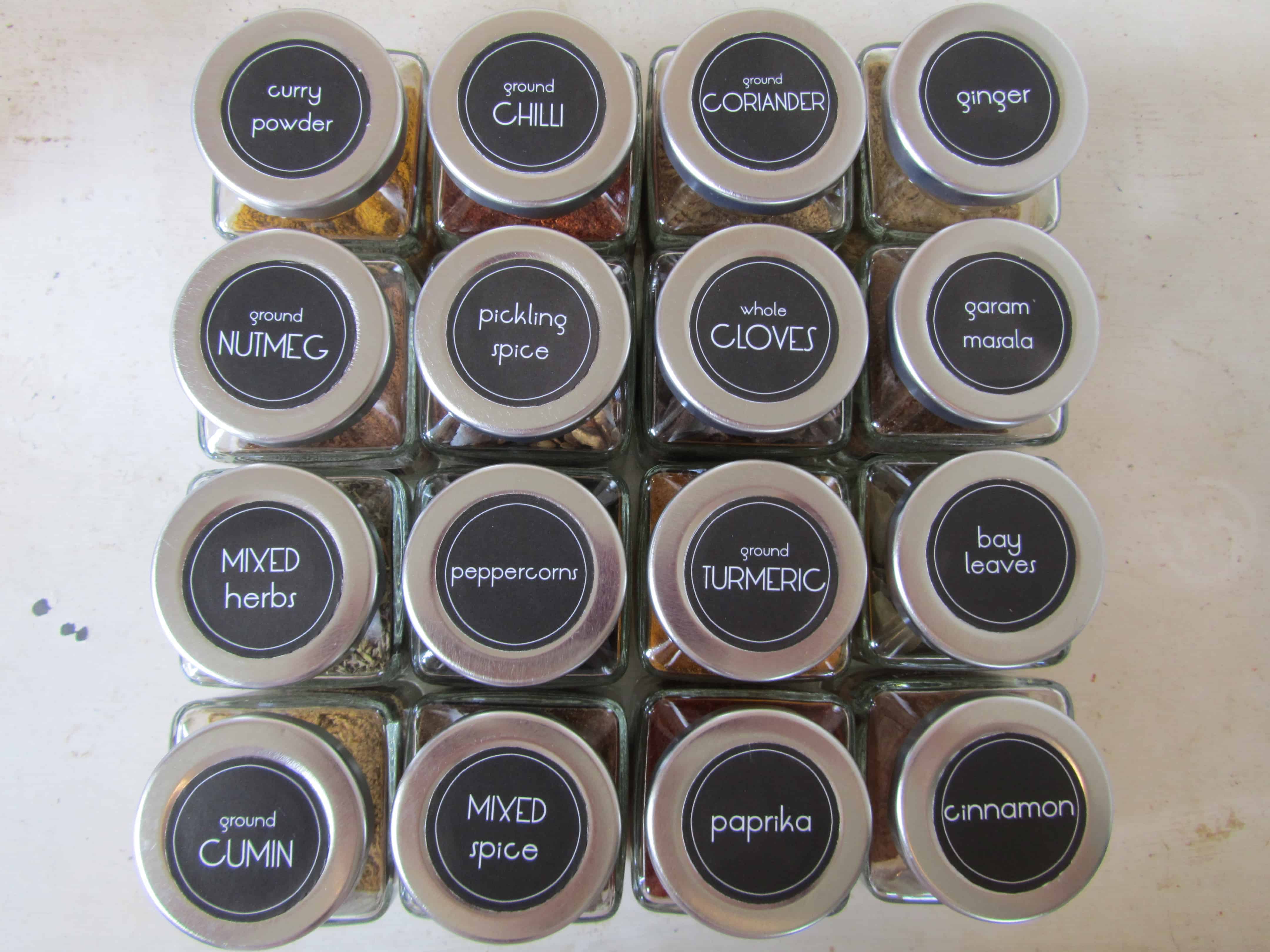 Free Printable Spice Jar Labels