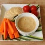 Homemade hummus