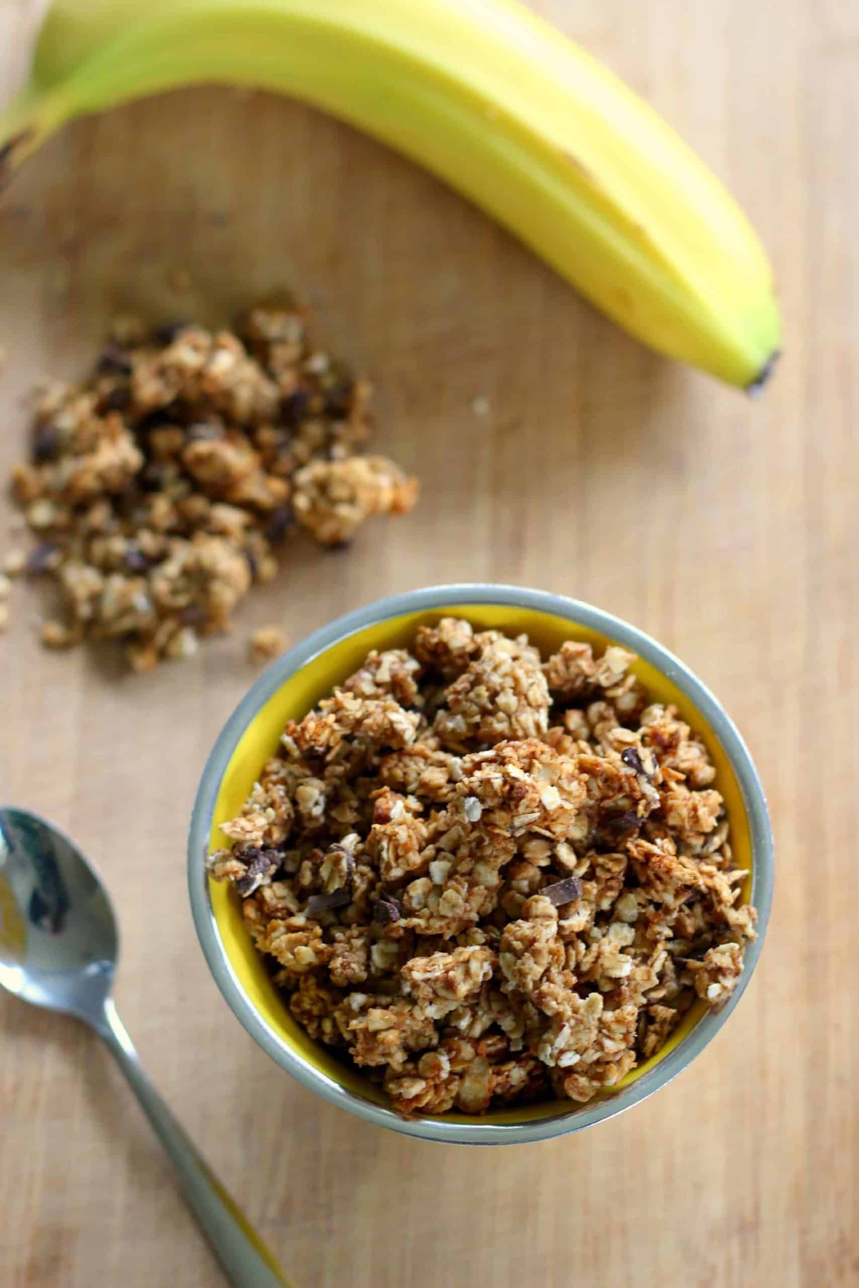 Peanut Butter, Banana (and chocolate chip) Granola The Kiwi Country Girl