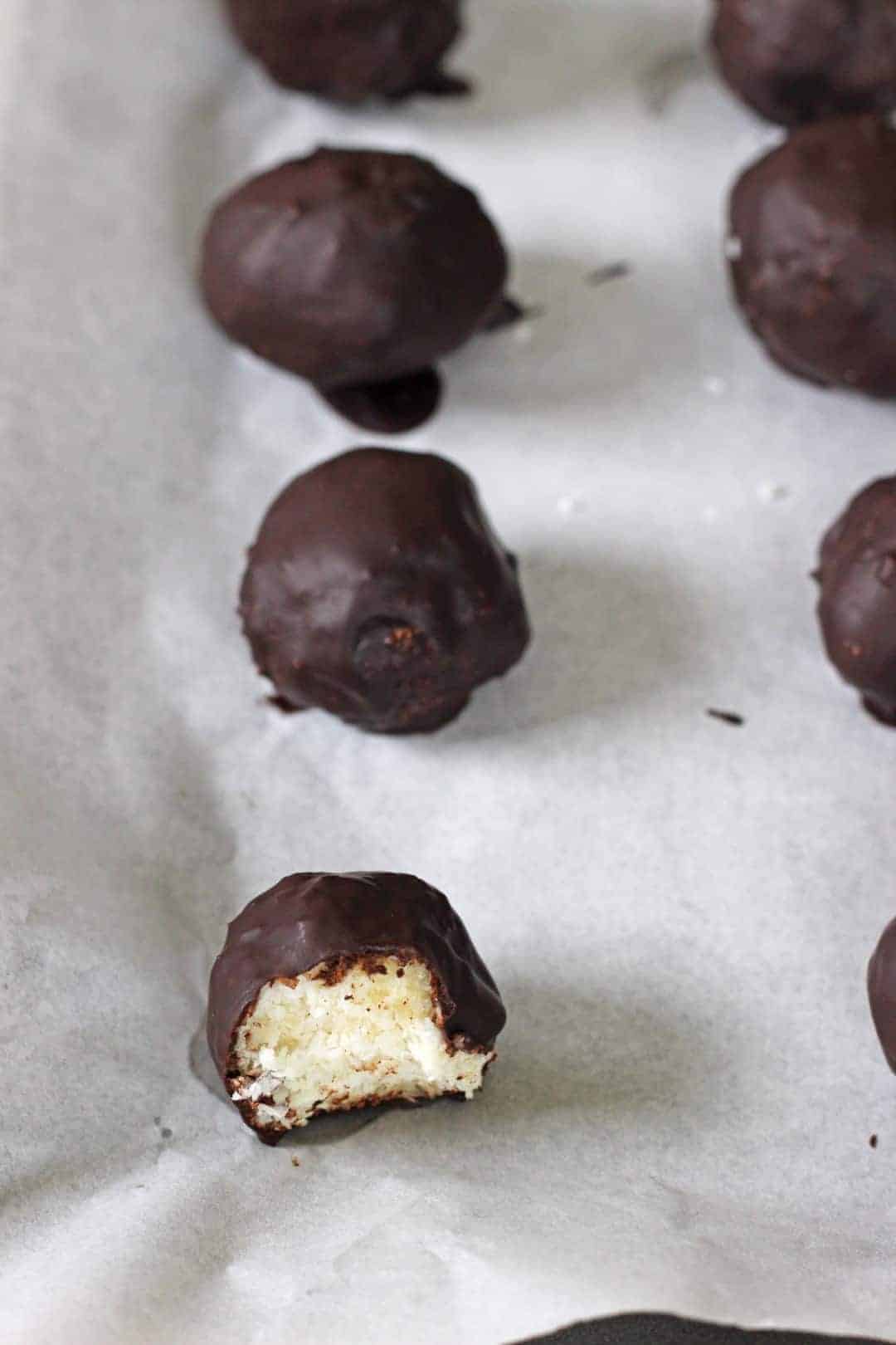 Homemade Bounty Bar Bites The Kiwi Country Girl