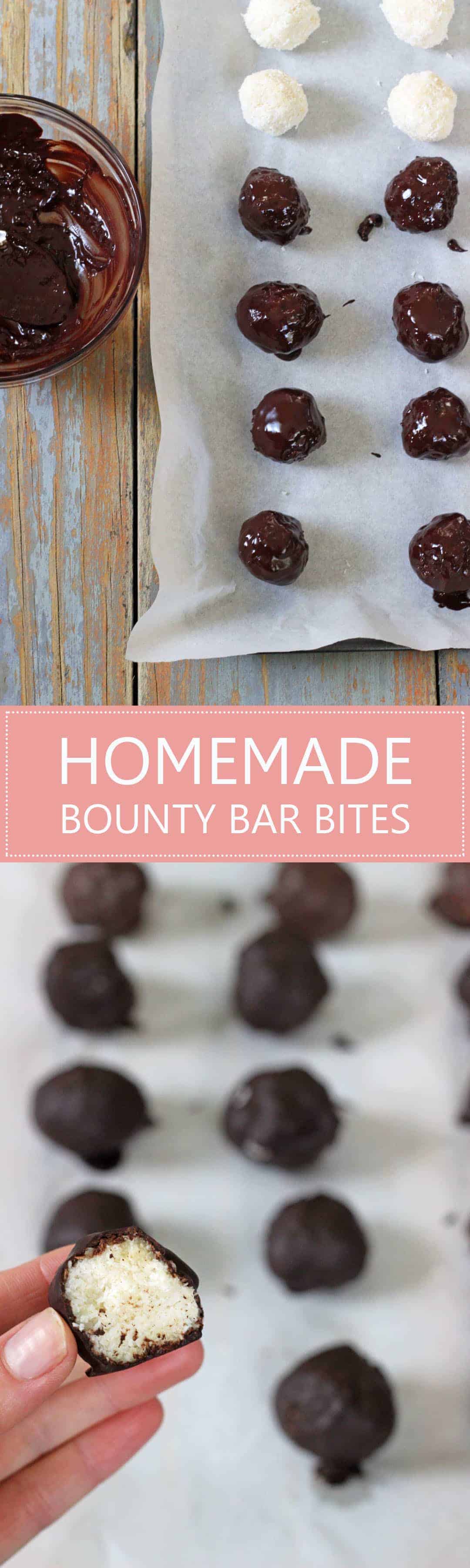 Homemade Bounty Bar Bites The Kiwi Country Girl