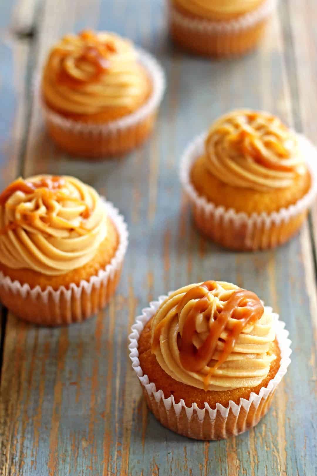 Triple Salted Caramel Cupcakes | The Kiwi Country Girl