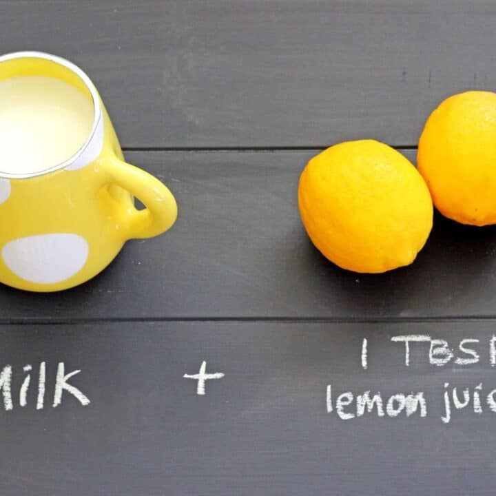 1 cup milk + 1 TBSP lemon juice = buttermilk!