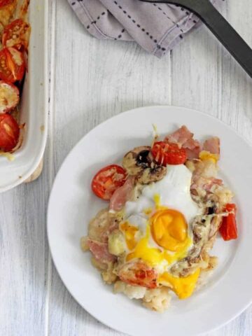 Make ahead breakfast casserole with all your favourite breakfast foods!