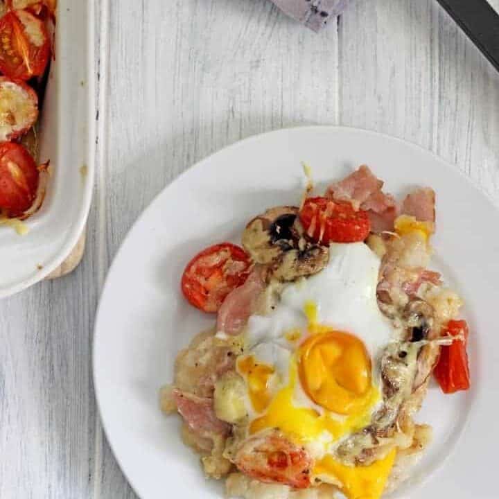 Make ahead breakfast casserole with all your favourite breakfast foods!