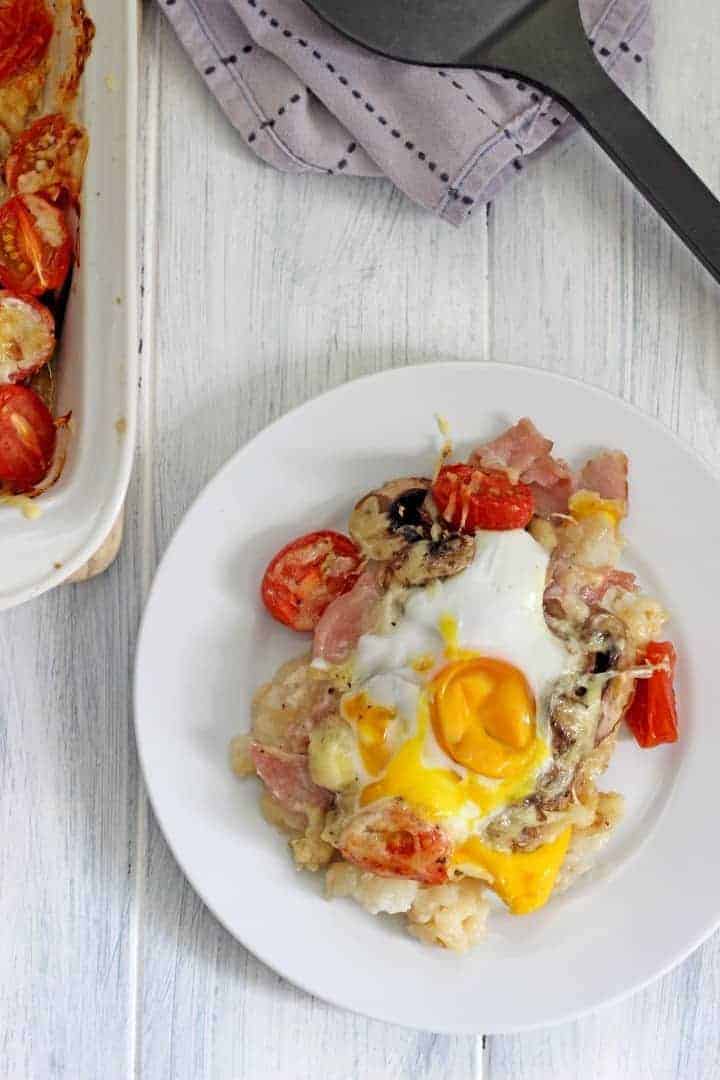 Make ahead breakfast casserole with all your favourite breakfast foods!