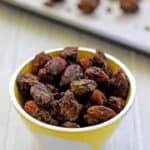 Dark chocolate coated almonds...the perfect holiday treat!