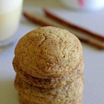 Classic cookies infused with Christmas...Eggnog Snickerdoodles for the win!