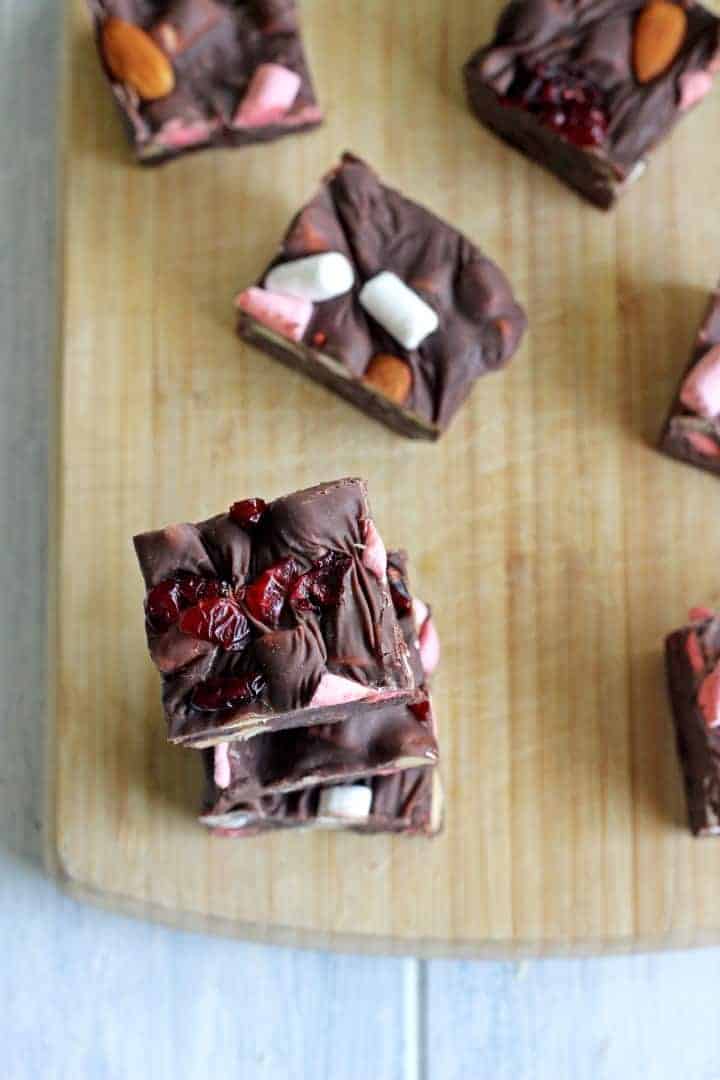 The easiest fudge you will ever make...perfect for Christmas parties and last minute gifts!