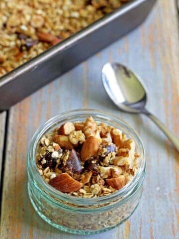 Crunchy, sweet superstar status homemade honey nut granola