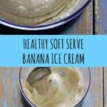 Frozen bananas are all that it takes to make this creamy but healthy banana ice cream!