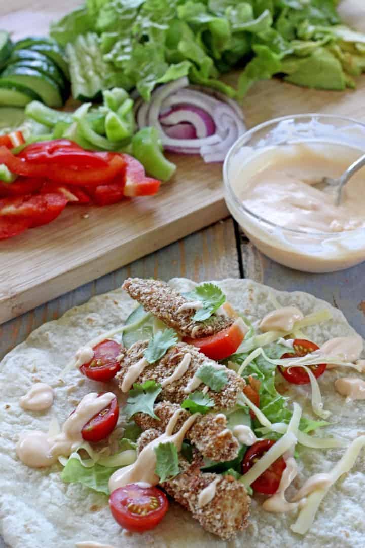 Crispy chicken burritos - fast, easy, tasty & healthy! The perfect week night meal.