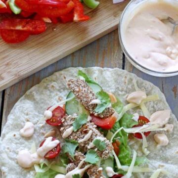 Crispy chicken burritos - fast, easy, tasty & healthy! The perfect week night meal.