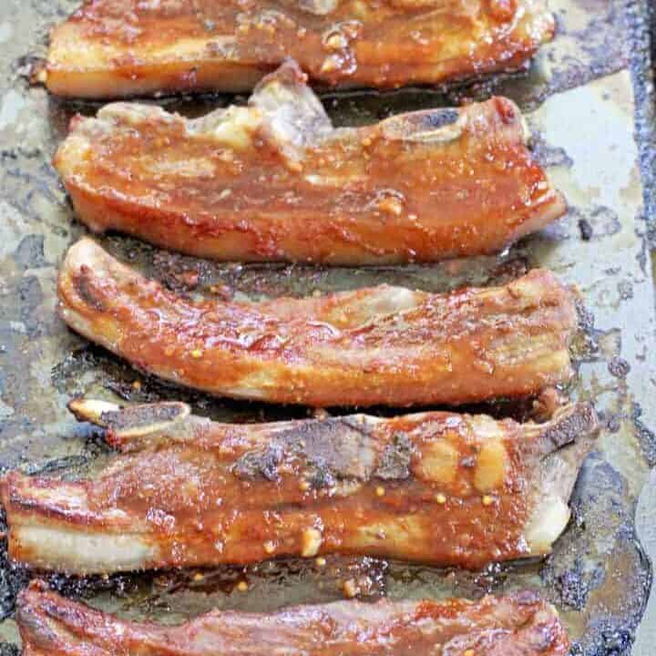 Oven baked BBQ pork strips - the perfect addition to any late summer barbeque or quick week night meal.