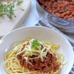 A simple recipe for a classic - spaghetti bolognese, and a fantastic way to sneak veges into dinner!