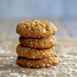 Chewy, sweet, golden oaty Anzac biscuits - a celebration of our soldiers and a home baked Kiwi classic!