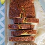 Classic easy banana bread recipe made in 1 bowl, and is ready to eat in 1 hour! | recipe at thekiwicountrygirl.com