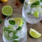 My version of a classic mojito - my all time favourite cocktail, perfect for summer, holidays or honeymoons! | recipe at thekiwicountrygirl.com