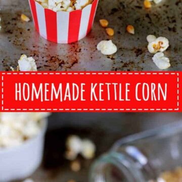 Sweet & salty Homemade Kettle Corn plus the secret to perfectly popped popcorn! | recipe at thekiwicountrygirl.com
