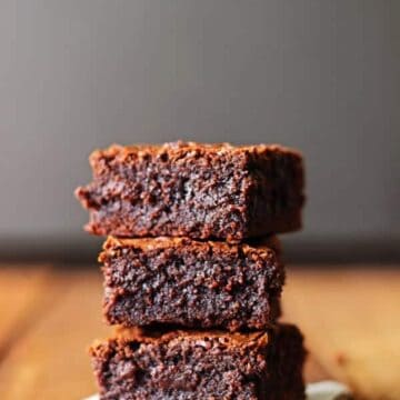 The ultimate classic fudgy brownie recipe - double chocolate, super fudgy, crackly on top and ready in 40 minutes using only 1 pot! | thekiwicountrygirl.com
