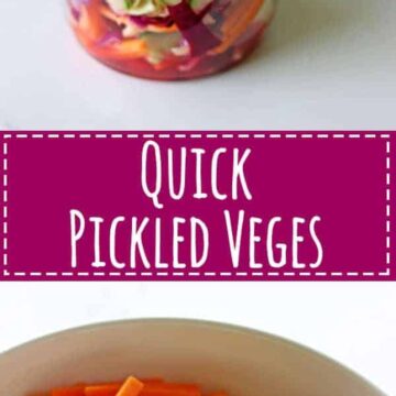 This recipe for quick pickled veges is the easiest, most versatile side that is the perfect accompaniment for anything from tacos to sandwiches! | thekiwicountrygirl.com