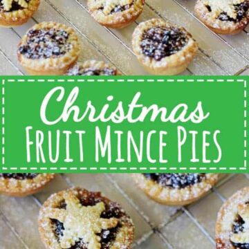 The dessert no Christmas table should be without - Christmas fruit mince pies! Made with homemade Christmas fruit mince and sweet shortcrust pastry | thekiwicountrygirl.com