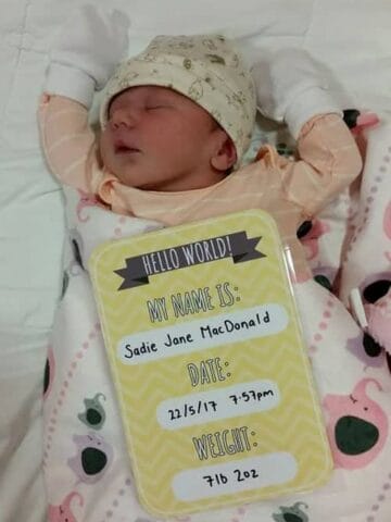 Introducing our baby girl Sadie Jane MacDonald! | thekiwicountrygirl.com