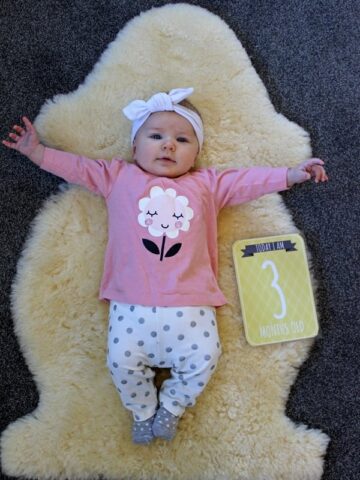 Sadie - 3 months. An update on our baby girl and what life has been like for her third month. Lots of laughing, chatting and a family holiday! | thekiwicountrygirl.com