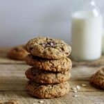 Oatmeal Chocolate Lactation Cookies - full of oats, LSA & brewers yeast (and chocolate!) and the perfect snack for any new breastfeeding mama! | thekiwicountrygirl.com