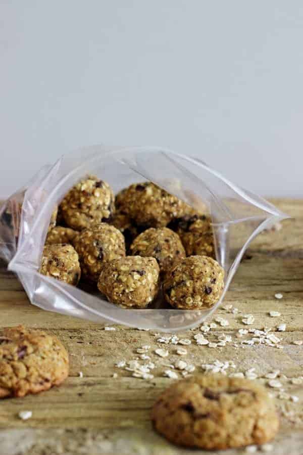 Oatmeal Chocolate Lactation Cookies - full of oats, LSA & brewers yeast (and chocolate!) and the perfect snack for any new breastfeeding mama! | thekiwicountrygirl.com