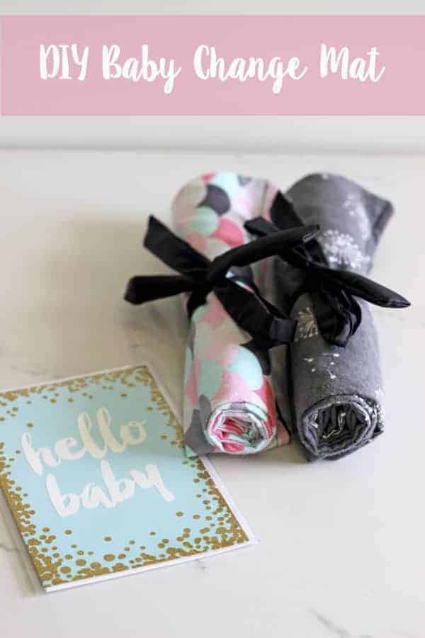 How to make a simple baby change mat - if you can sew a straight line, you can make this portable baby change mat - perfect for in the nappy/diaper bag or as a baby shower gift! | thekiwicountrygirl.com