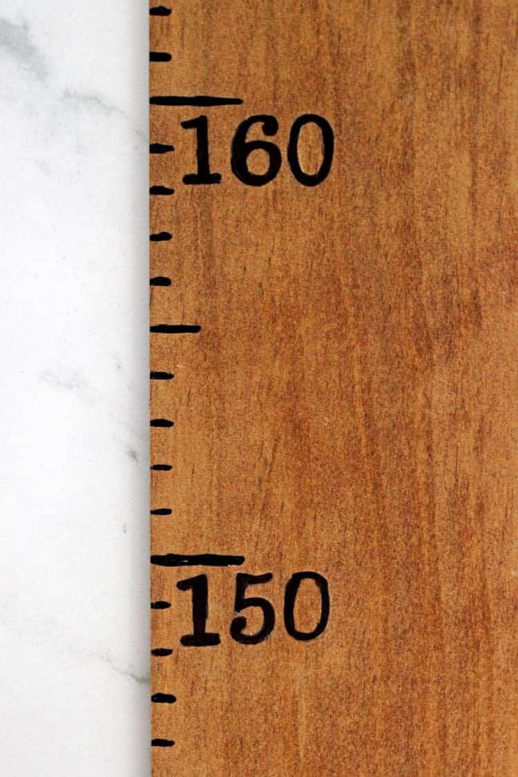 DIY Ruler Growth Chart The Kiwi Country Girl