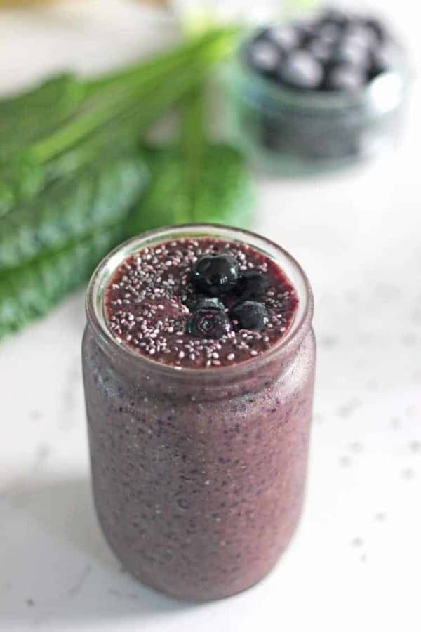 Spinach Blueberry Smoothie {Toddler Approved) The Kiwi Country Girl