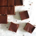 Overhead shot of mocha energy bites