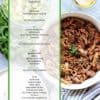 Contents page for Burrito Spice E-cookbook