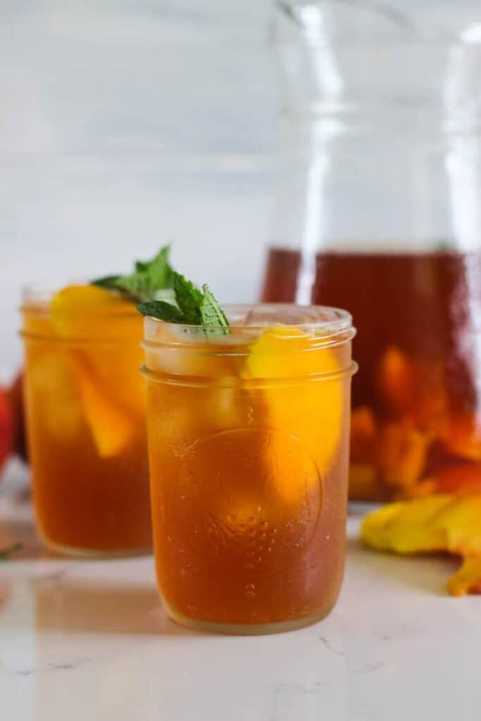 Cold Brew Peach Iced Tea