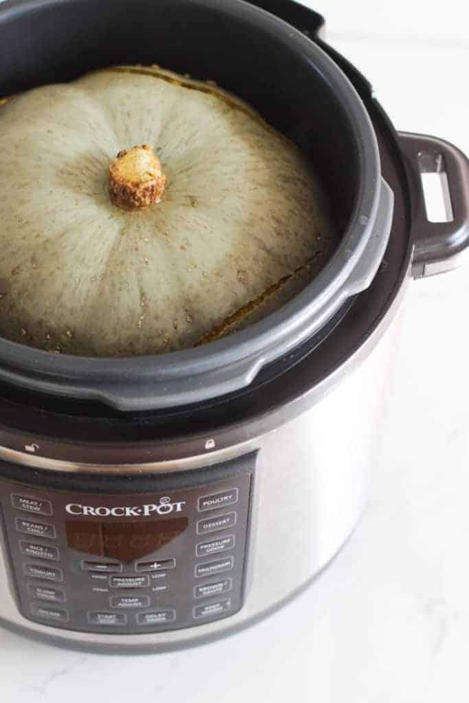 Cooked pumpkin in instant pot