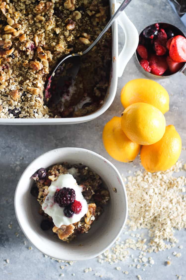 Mixed Berry Baked Oatmeal The Kiwi Country Girl