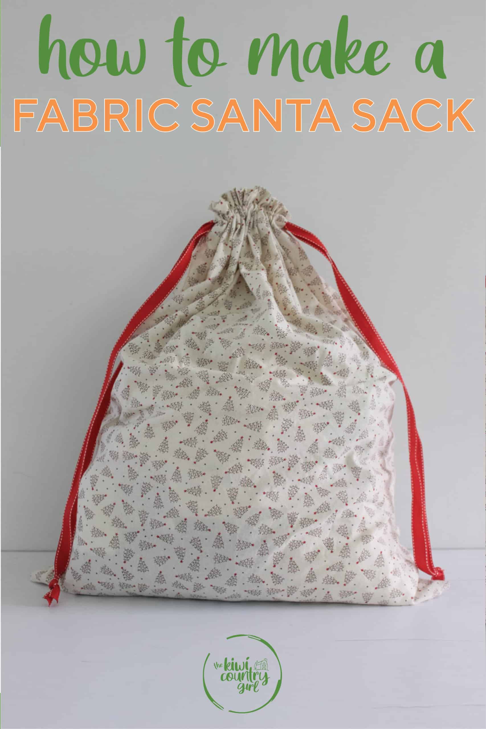 DIY Santa Sack Tutorial The Kiwi Country Girl