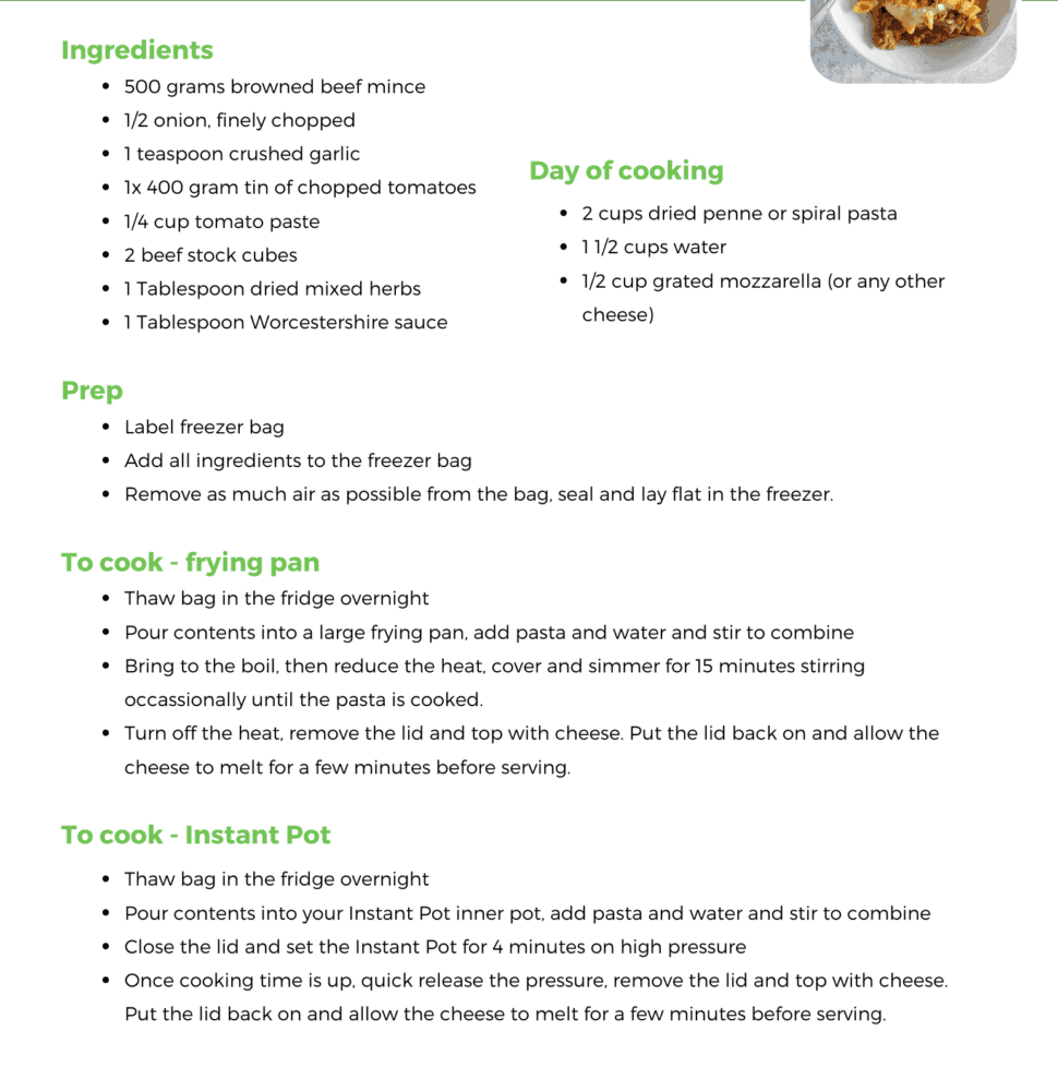 Easy Freezer Meals - 25 Dump Bag Recipes - The Kiwi Country Girl